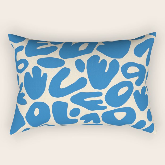 Abstract organic nature shape art pattern Rectangular Pillow Gallery Image 1