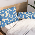Abstract organic nature shape art pattern Pillow Sham Gallery Image 2