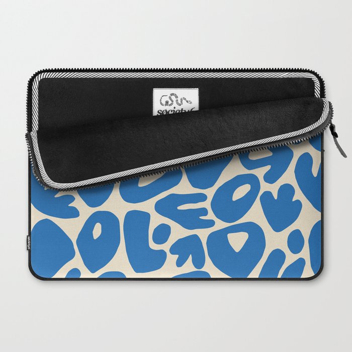 Abstract organic nature shape art pattern Laptop Sleeve Gallery Image 2