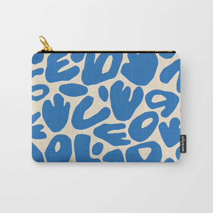 Abstract organic nature shape art pattern Carry All Pouch Gallery Image 1