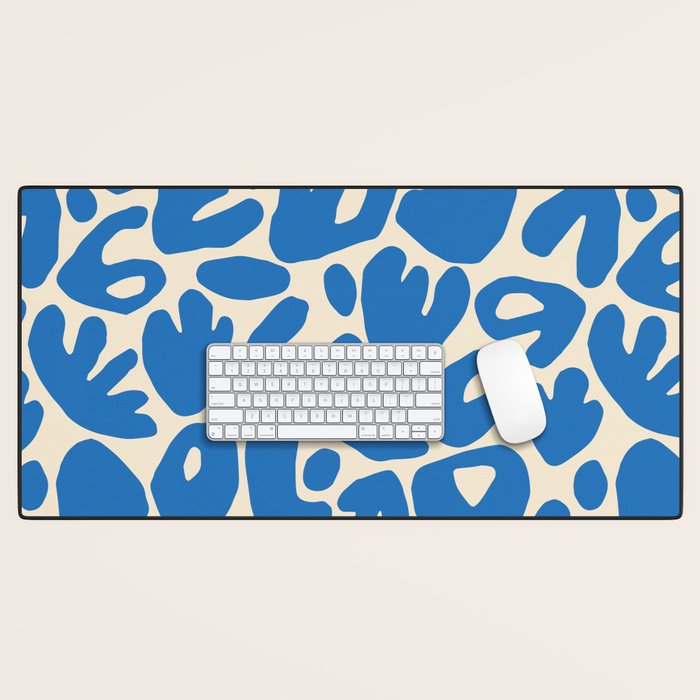 Abstract organic nature shape art pattern Desk Mat Gallery Image 1
