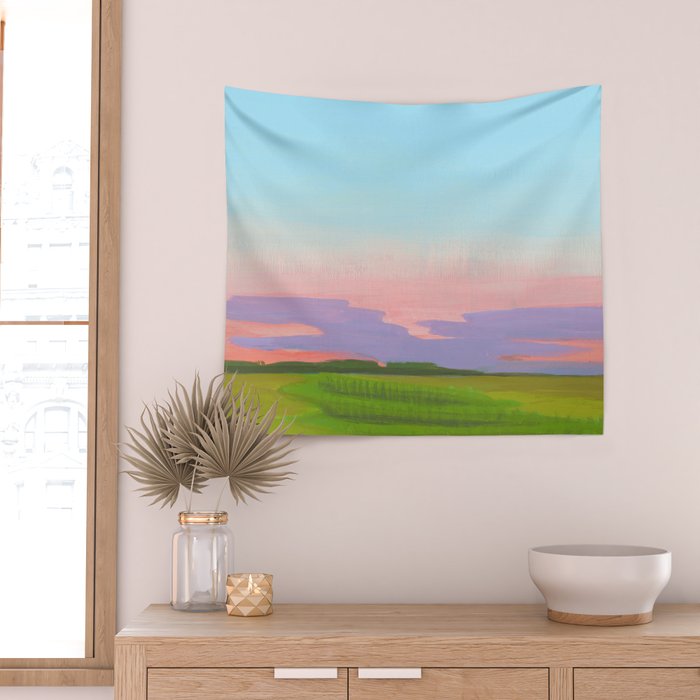 Altus Summer Evening 2 Wall Tapestry Gallery Image 2