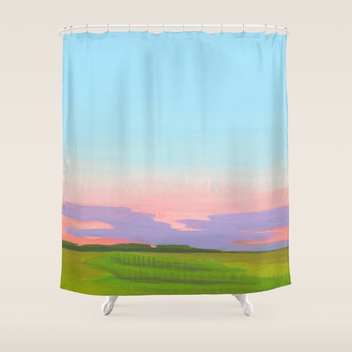 Altus Summer Evening 2 Shower Curtain Gallery Image 1