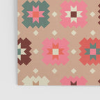 Festive Winter Quilt Tiles With Stars Poster Gallery Image 3