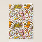 Rainbow Cowboy Boots Print Stationery Card Gallery Image 2