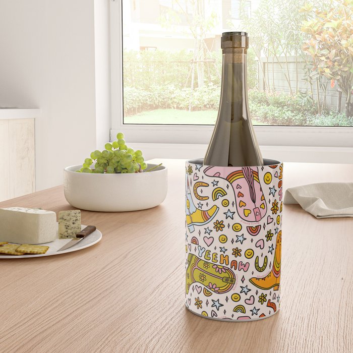 Rainbow Cowboy Boots Print Wine Chiller Gallery Image 4