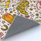 Rainbow Cowboy Boots Print Rug Gallery Image 4