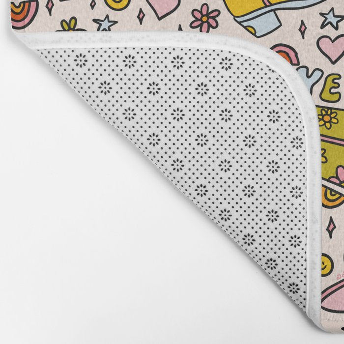 Rainbow Cowboy Boots Print Bath Mat Gallery Image 2