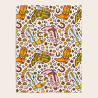 Rainbow Cowboy Boots Print Poster Gallery Image 4