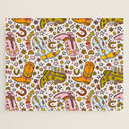 Rainbow Cowboy Boots Print Jigsaw Puzzle Gallery Image 1