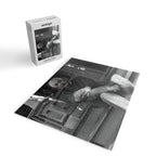 Funny Einstein in Fuzzy Slippers Classic Black and White Satirical Photography - Photographs Jigsaw Puzzle Gallery Image 2