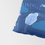 Let's Play Tennis in Navy Blue Pillow Sham Gallery Image 4
