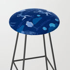 Let's Play Tennis in Navy Blue Stool Gallery Image 2
