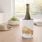 Orange hazy gerbera daisy  Floral spring and summer nature photography  Wine Chiller Gallery Image 4