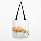 Orange hazy gerbera daisy  Floral spring and summer nature photography  Tote Bag Gallery Image 2