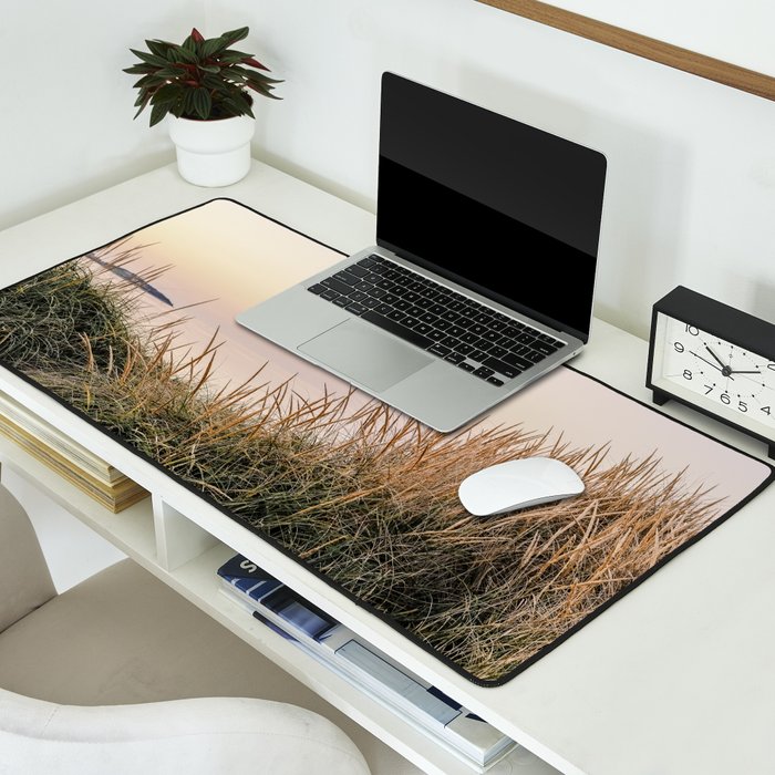 the moments after sunset - nature photograph beach Desk Mat Gallery Image 2