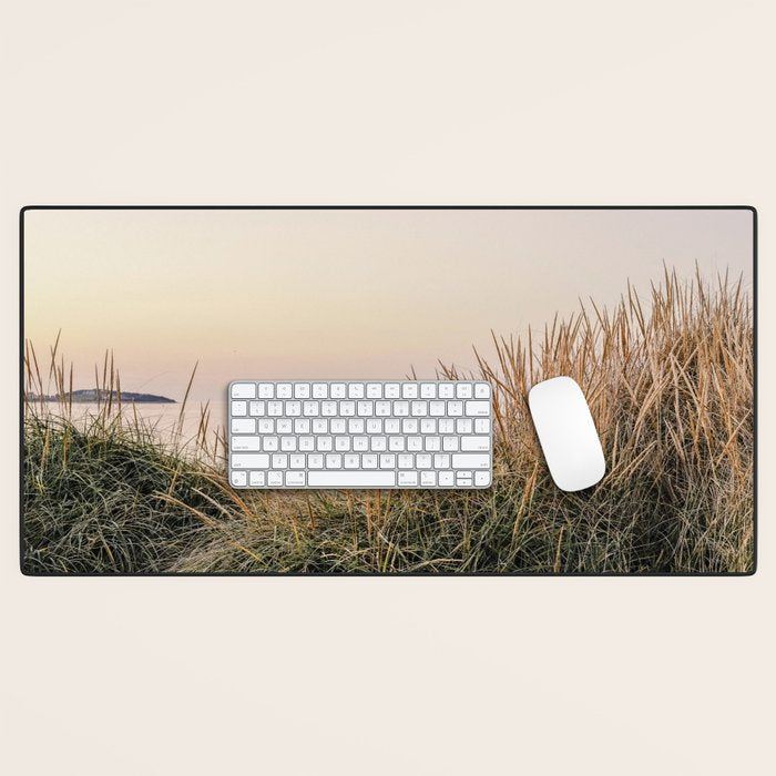 the moments after sunset - nature photograph beach Desk Mat Gallery Image 1