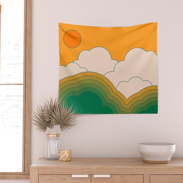 Summer Sky Wall Tapestry Gallery Image 2
