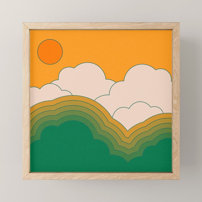 Summer Sky Mini Art Print Gallery Image 1