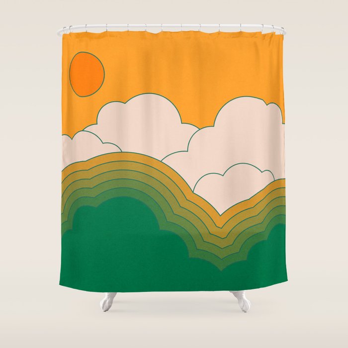 Summer Sky Shower Curtain Gallery Image 1