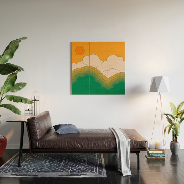 Summer Sky Wood Wall Art Gallery Image 2