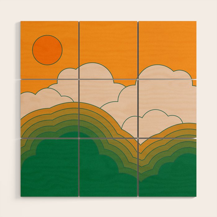 Summer Sky Wood Wall Art Gallery Image 1
