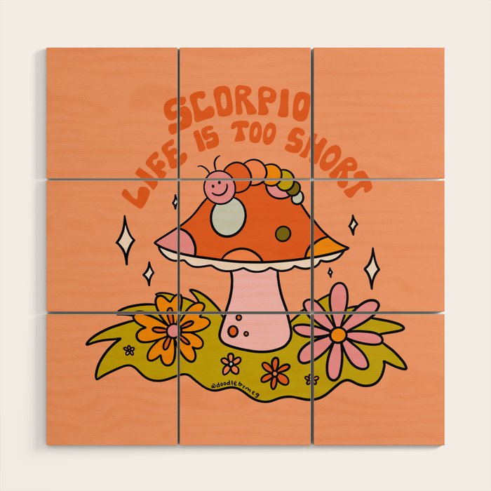 Scorpio Caterpillar Wood Wall Art Gallery Image 1
