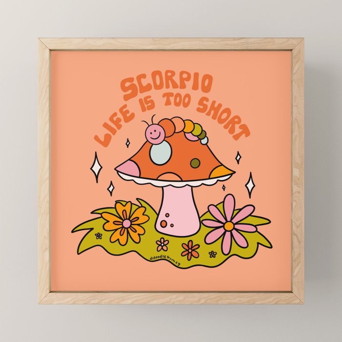 Scorpio Caterpillar Mini Art Print Gallery Image 1