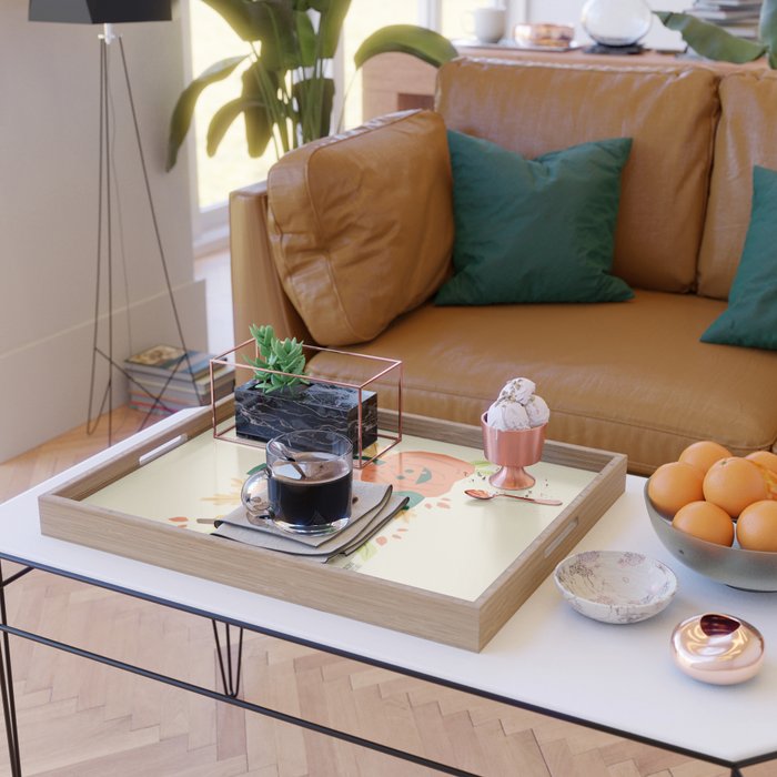 Cute scary pumpkins Serving Tray Gallery Image 2