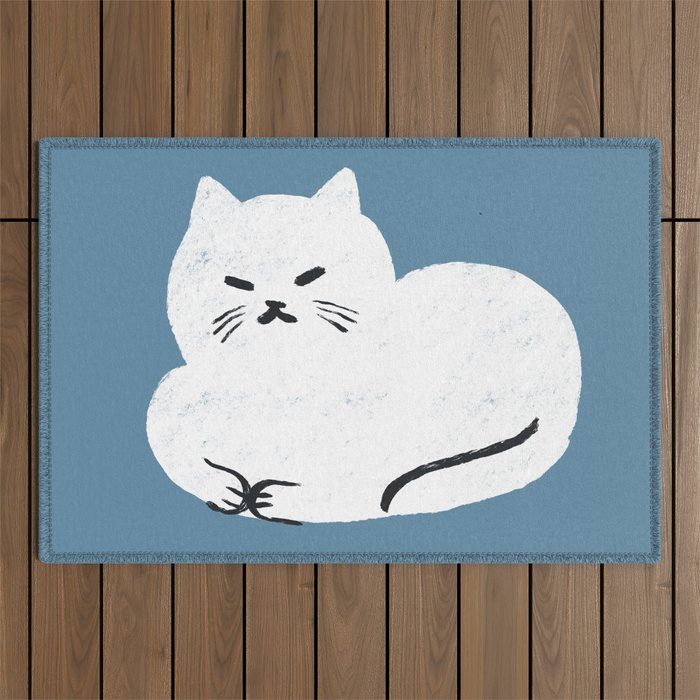 Comfy Cat WarmBlue Outdoor Rug Gallery Image 1