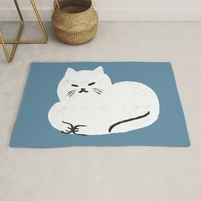 Comfy Cat WarmBlue Rug Gallery Image 1