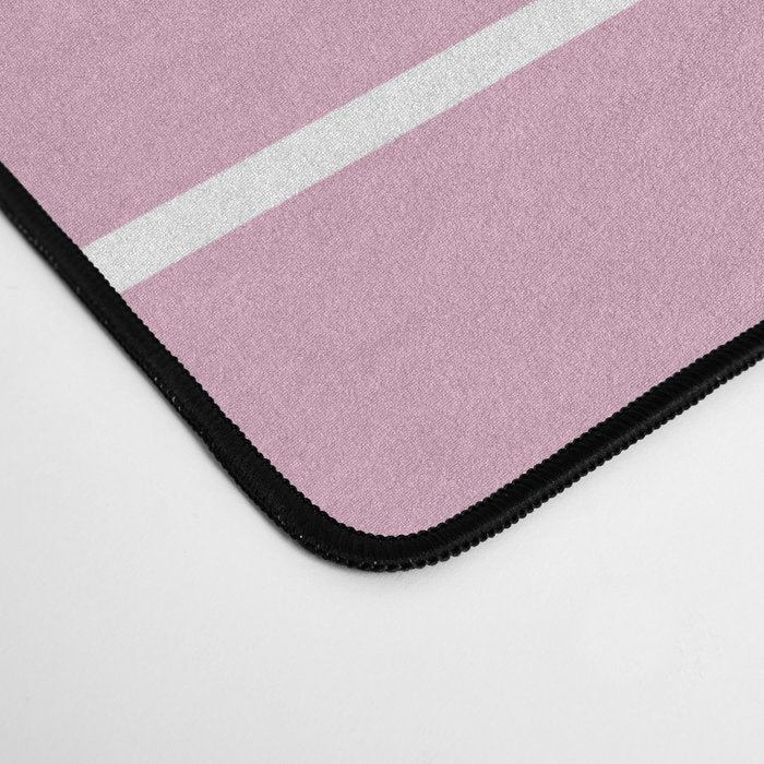 Minimal Arch XXVII Blush Pink Modern Geometric Lines Desk Mat Gallery Image 4
