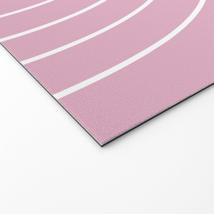Minimal Arch XXVII Blush Pink Modern Geometric Lines Welcome Mat Gallery Image 2