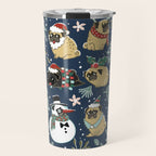 Christmas Pugs Travel Mug Gallery Image 1
