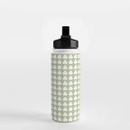 Clovers XXVI Natural Green Botanical Pattern Water Bottle Gallery Image 2