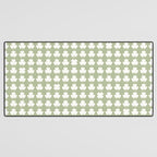 Clovers XXVI Natural Green Botanical Pattern Desk Mat Gallery Image 3