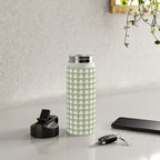 Clovers XXVI Natural Green Botanical Pattern Water Bottle Gallery Image 4