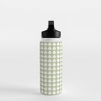 Clovers XXVI Natural Green Botanical Pattern Water Bottle Gallery Image 3