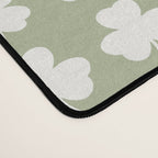 Clovers XXVI Natural Green Botanical Pattern Desk Mat Gallery Image 4