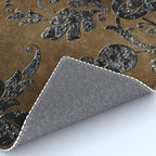 Embossed Black Velvet 10 Rug Gallery Image 4