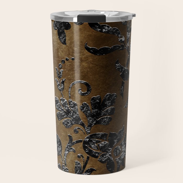 Embossed Black Velvet 10 Travel Mug Gallery Image 1