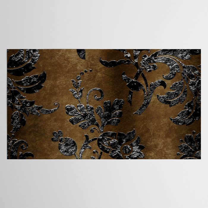 Embossed Black Velvet 10 Tablecloth Gallery Image 2