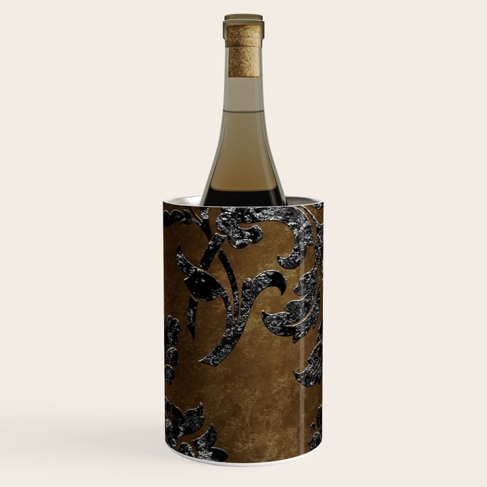 Embossed Black Velvet 10 Wine Chiller Gallery Image 3