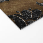 Embossed Black Velvet 10 Welcome Mat Gallery Image 2