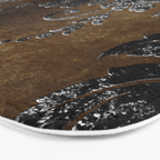 Embossed Black Velvet 10 Bath Mat Gallery Image 3