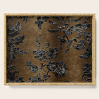 Embossed Black Velvet 10 Serving Tray Gallery Image 1
