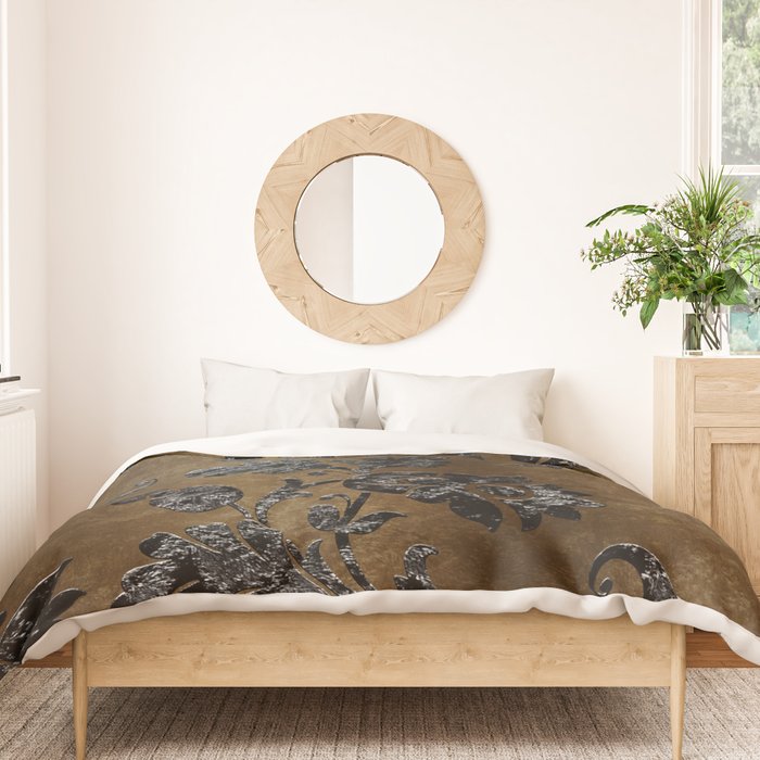 Embossed Black Velvet 10 Duvet Cover Gallery Image 3