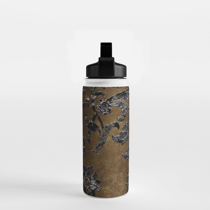 Embossed Black Velvet 10 Water Bottle Gallery Image 2