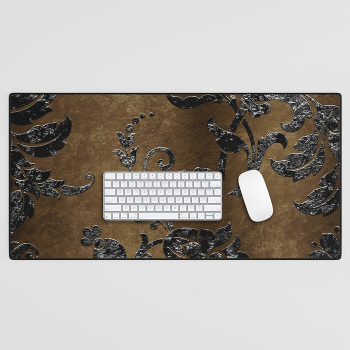 Embossed Black Velvet 10 Desk Mat Gallery Image 1