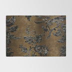 Embossed Black Velvet 10 Rug Gallery Image 2